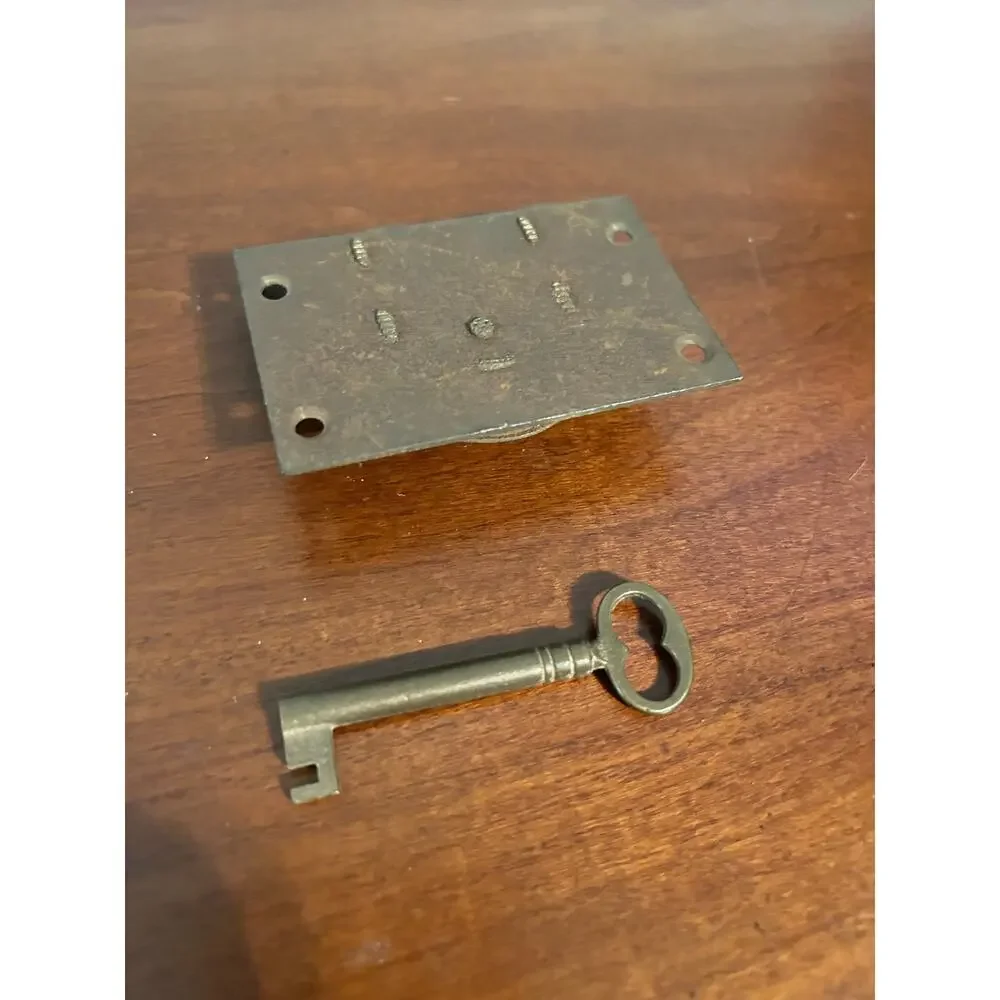 Vintage Working lock with Key Antique Style Brass Lock Set